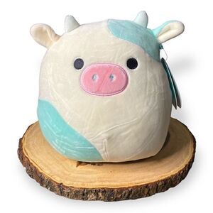KellyToy Squishmallows Belana the Cow Blue Brand New With Tags 8" inch HTF (b)